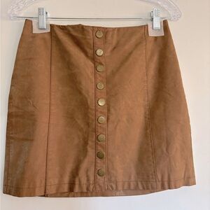 EUC Free People Faux Leather Skirt